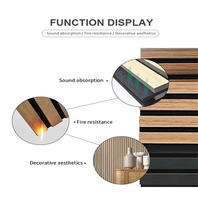 Red Oak Polyester Sound Absorbing Panels